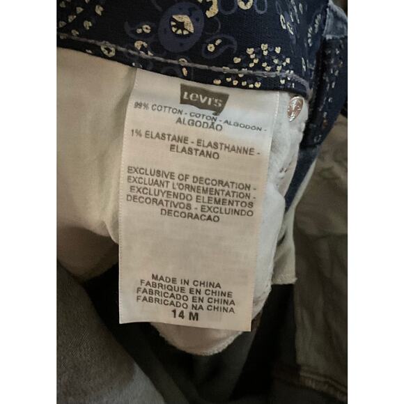 Levi’s 525 Straight Leg Perfect Waist Dark Wash Shaping Jeans - Women’s 14 - Picture 3 of 4